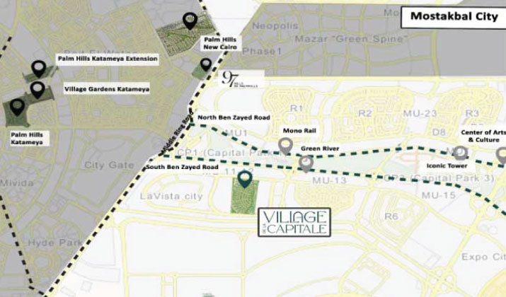 موقع فيلاج دي لا كابيتال العاصمة